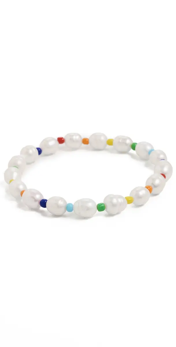 Colorful Pearl Anklet Multi Colored One Size Colorful Pearl Anklet Multi Colored One Size