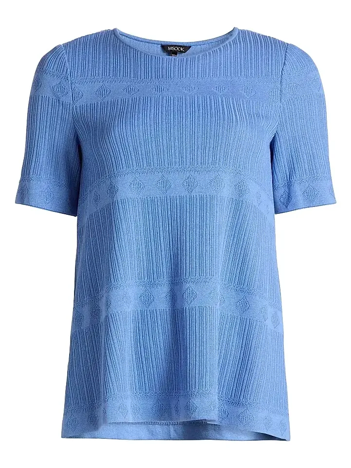 Misook Women's Textured Knit T-Shirt