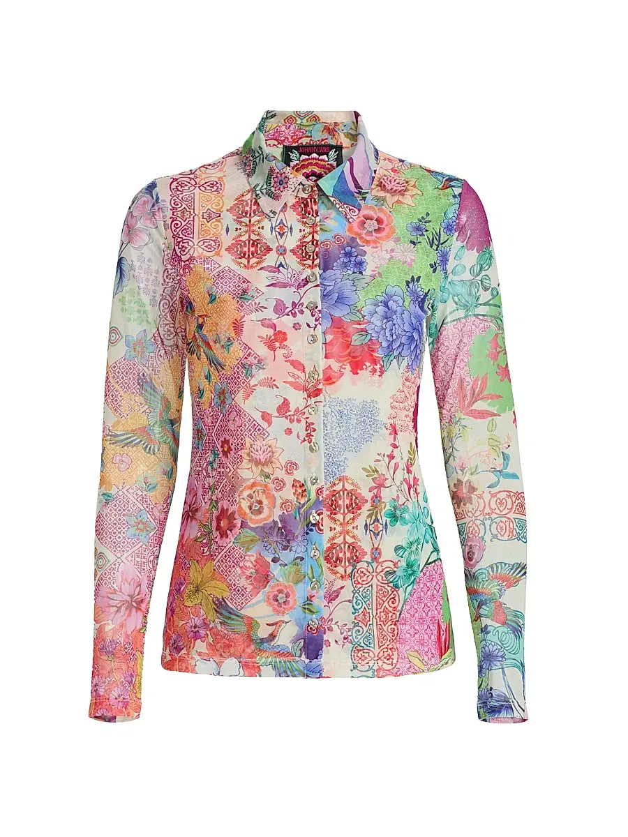 Johnny Was Women's McDreamer Floral Shirt - Mcdreamer Print | Image 1 Johnny Was Women's McDreamer Floral Shirt - Mcdreamer Print | Image 1