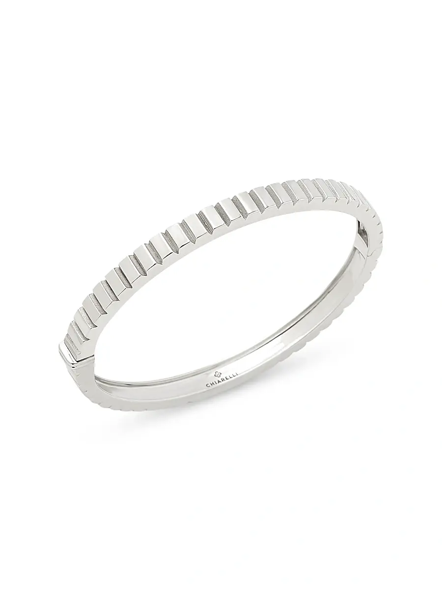 Chiarelli Milano Women's Riflessi 18K White Gold Bangle - White Gold | Image 1 Chiarelli Milano Women's Riflessi 18K White Gold Bangle - White Gold | Image 1