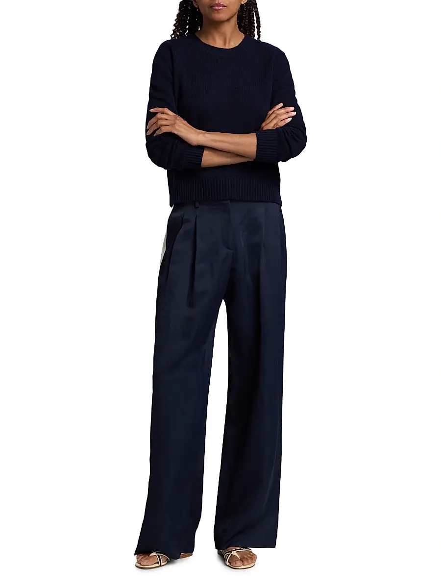 Lisa Yang Women's Mable Cashmere Crewneck Sweater | Thumbnail 2 Lisa Yang Women's Mable Cashmere Crewneck Sweater | Thumbnail 2