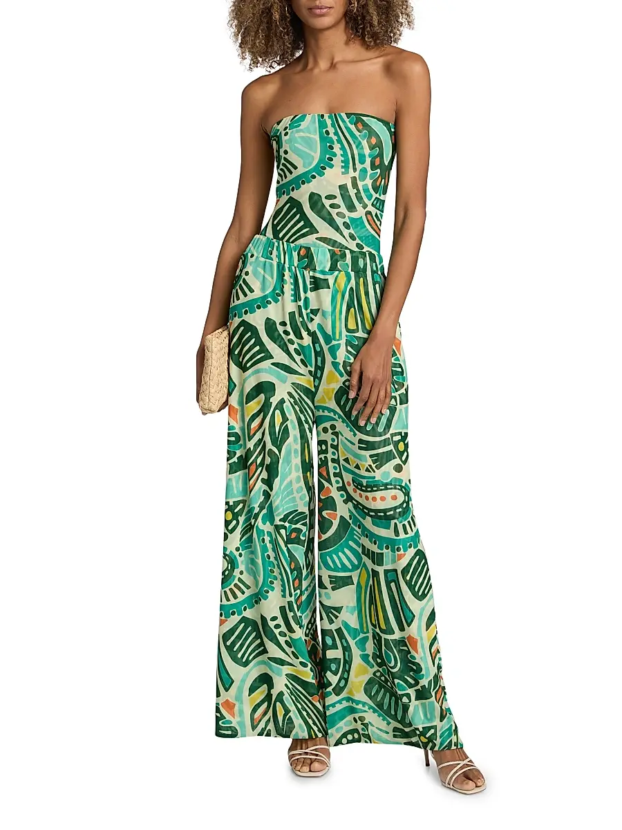 EYWASOULS MALIBU Women's Soleil Printed Bandeau One-Piece Swimsuit | Thumbnail 2 EYWASOULS MALIBU Women's Soleil Printed Bandeau One-Piece Swimsuit | Thumbnail 2
