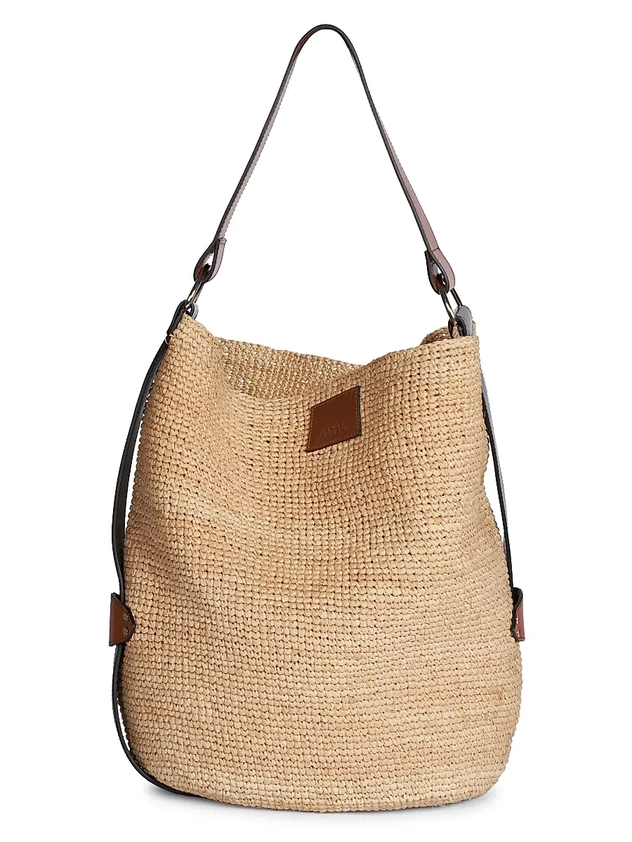 Isabel Marant Women's Bayia Raffia Bucket Bag - Natural | Image 1 Isabel Marant Women's Bayia Raffia Bucket Bag - Natural | Image 1
