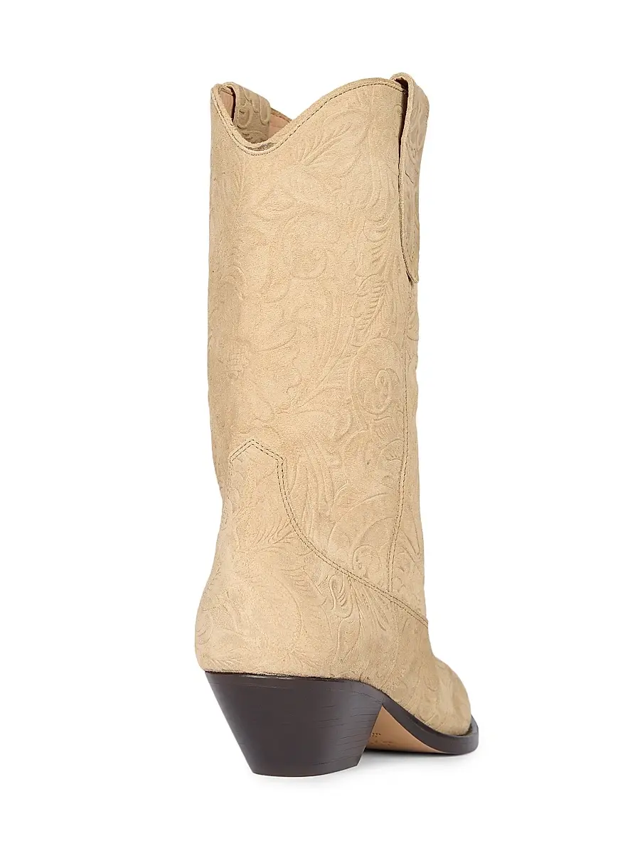 Isabel Marant Women's Duerto 40MM Suede Cowbody Boots - Desert | Thumbnail 3 Isabel Marant Women's Duerto 40MM Suede Cowbody Boots - Desert | Thumbnail 3