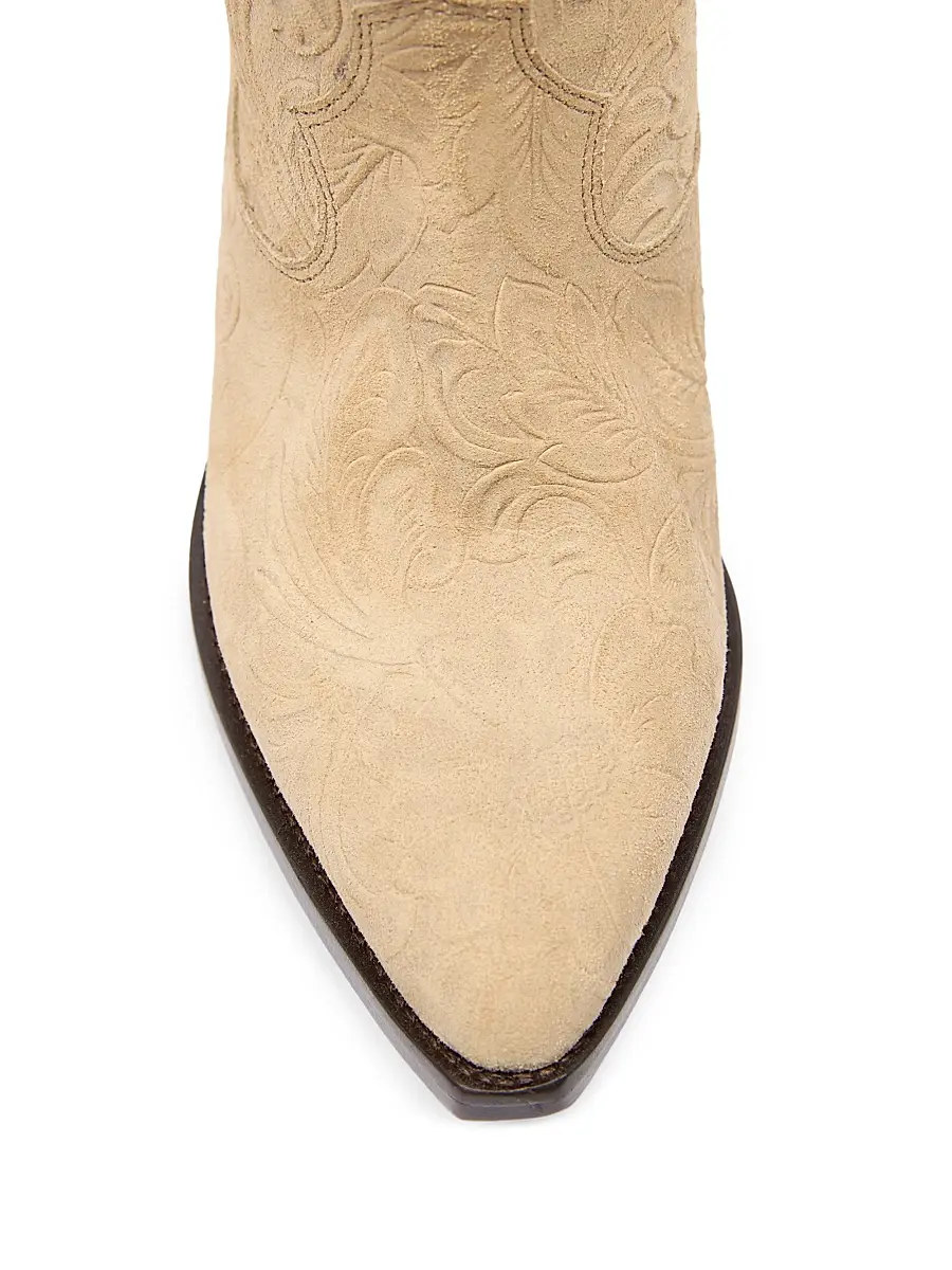 Isabel Marant Women's Duerto 40MM Suede Cowbody Boots - Desert | Thumbnail 4 Isabel Marant Women's Duerto 40MM Suede Cowbody Boots - Desert | Thumbnail 4
