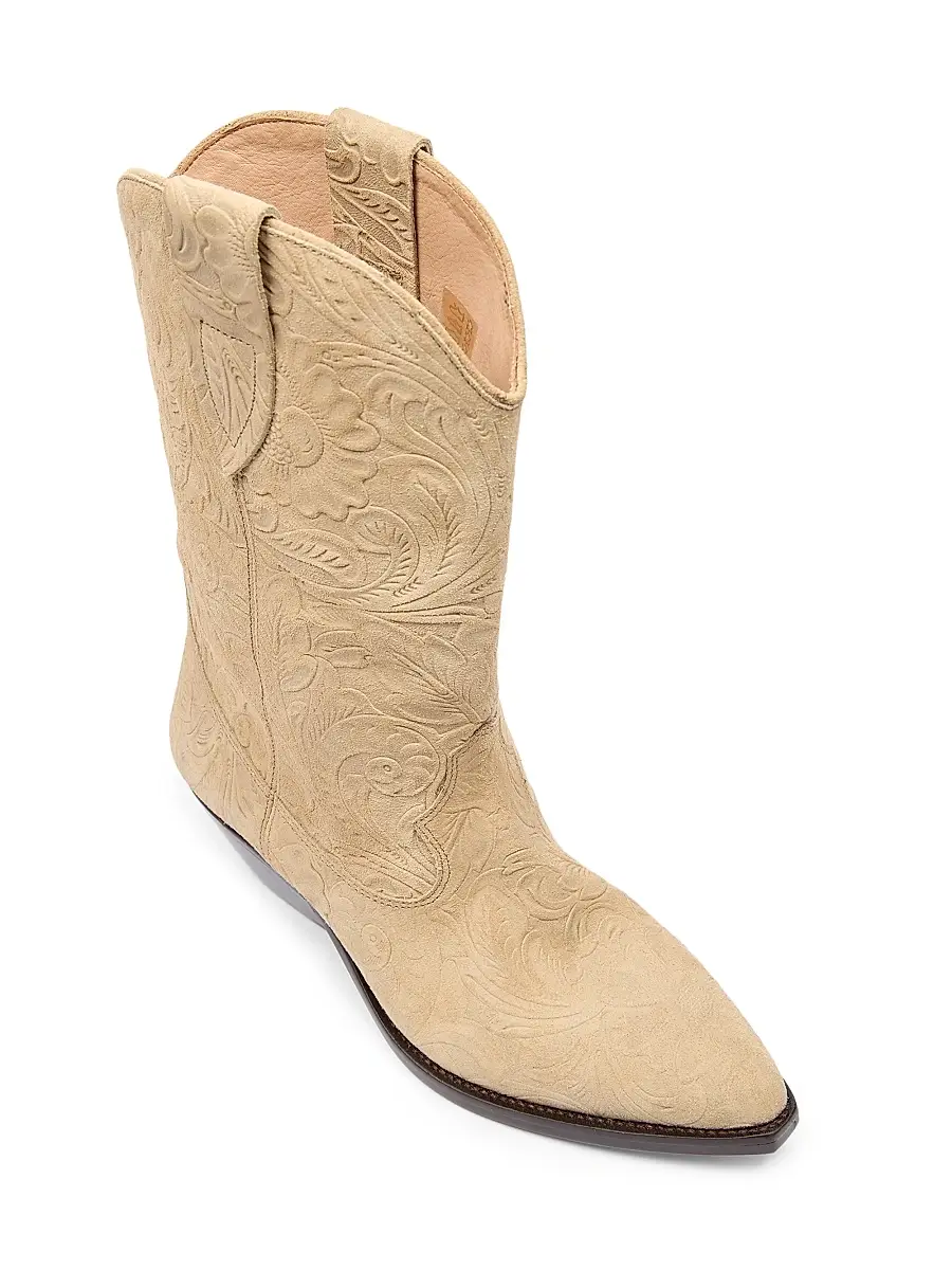 Isabel Marant Women's Duerto 40MM Suede Cowbody Boots - Desert | Thumbnail 5 Isabel Marant Women's Duerto 40MM Suede Cowbody Boots - Desert | Thumbnail 5