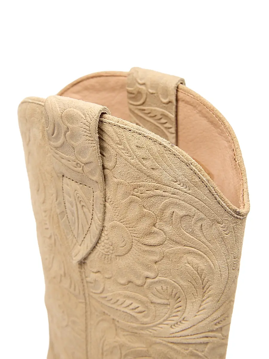 Isabel Marant Women's Duerto 40MM Suede Cowbody Boots - Desert | Thumbnail 6 Isabel Marant Women's Duerto 40MM Suede Cowbody Boots - Desert | Thumbnail 6