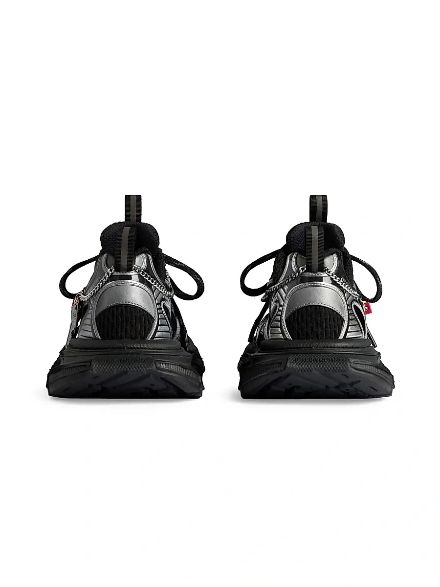 Balenciaga Men's 3XL Sneakers with Charms - Black Silver | Thumbnail 2