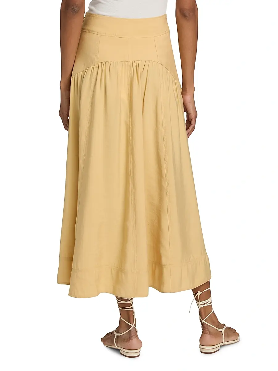 Ba&sh Women's Donia Grommet Midi-Skirt | Thumbnail 5 Ba&sh Women's Donia Grommet Midi-Skirt | Thumbnail 5