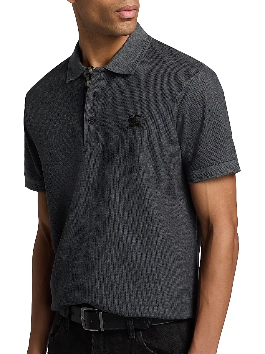 Burberry Men's Eddie EKD Cotton Polo Shirt | Thumbnail 6 Burberry Men's Eddie EKD Cotton Polo Shirt | Thumbnail 6