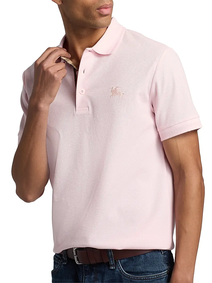 Burberry Men's Eddie EKD Cotton Polo Shirt | Thumbnail 6 Burberry Men's Eddie EKD Cotton Polo Shirt | Thumbnail 6