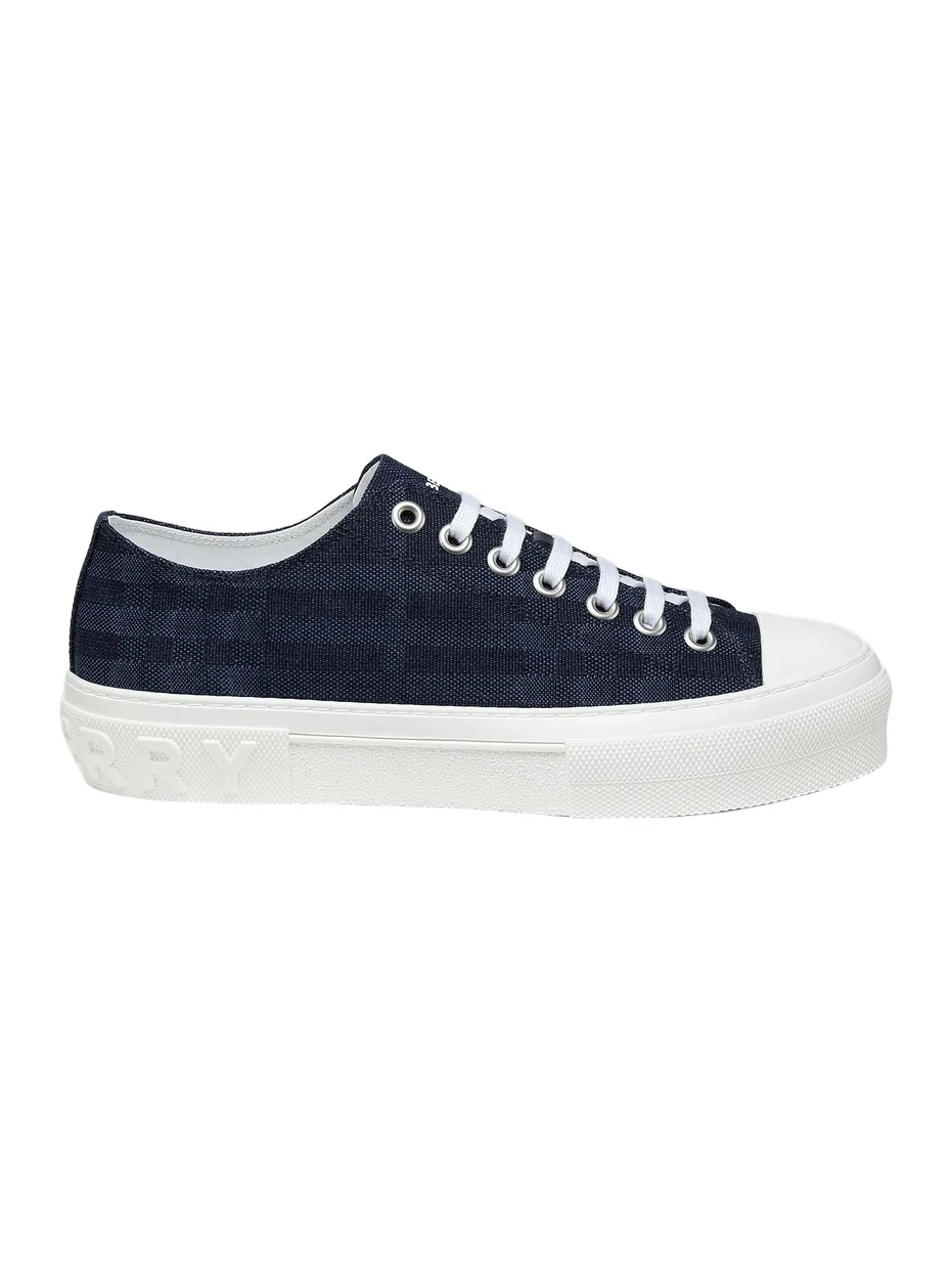 Men's Jack Check Denim Low-Top Sneakers