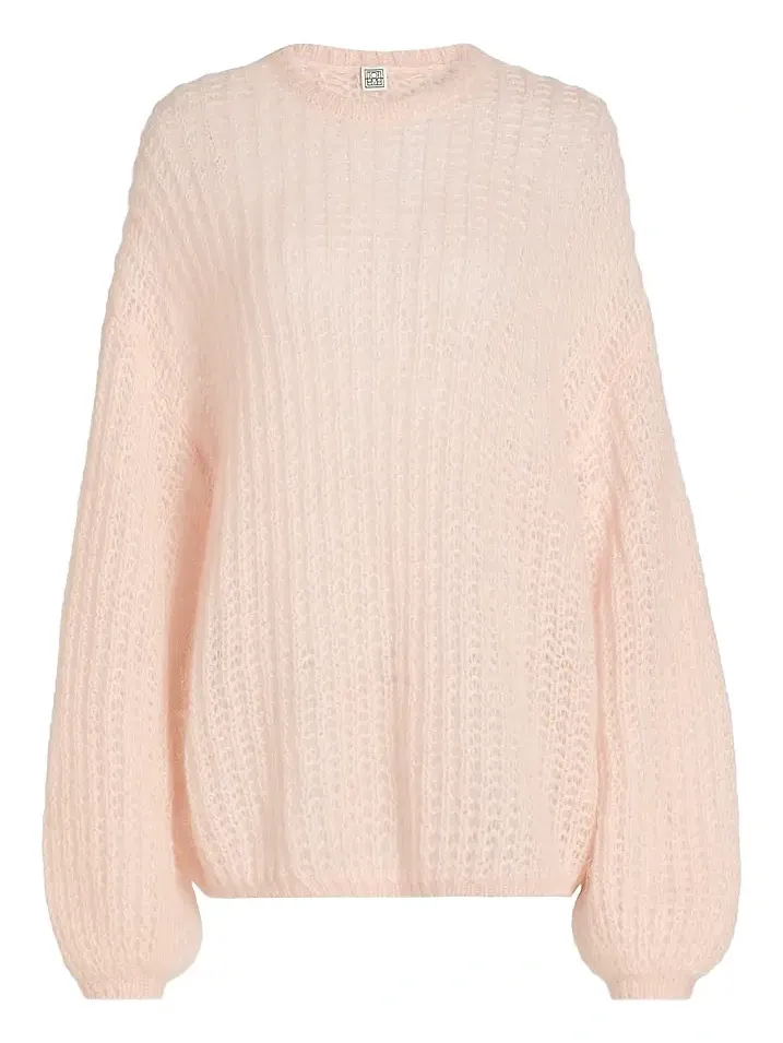 Women's Puffed Knit Oversized Sweater