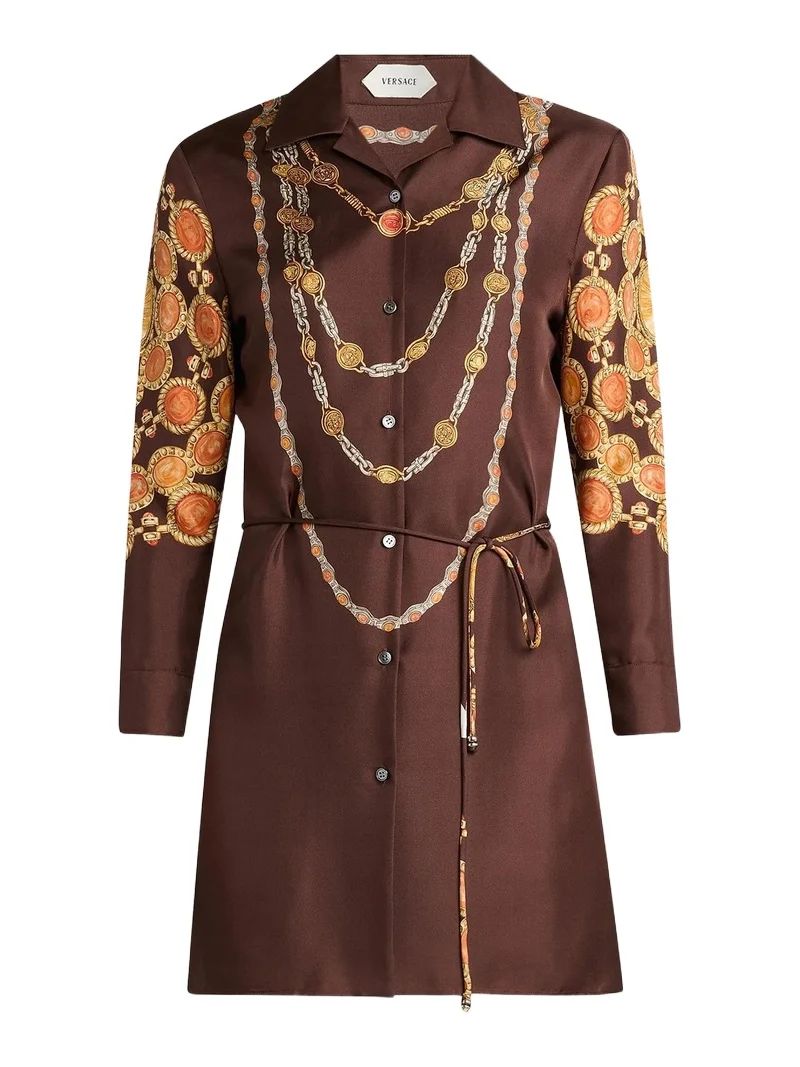Versace Women's The Lover Silk Twill Shirtdress