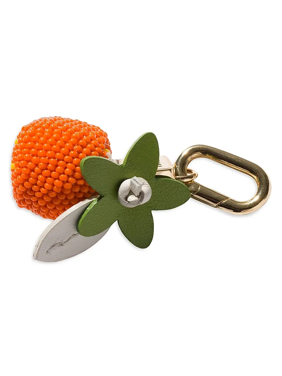 Miu Miu Women's Leather, Beads and Metal Micro Trick Charm - Orange | Thumbnail 2 Miu Miu Women's Leather, Beads and Metal Micro Trick Charm - Orange | Thumbnail 2