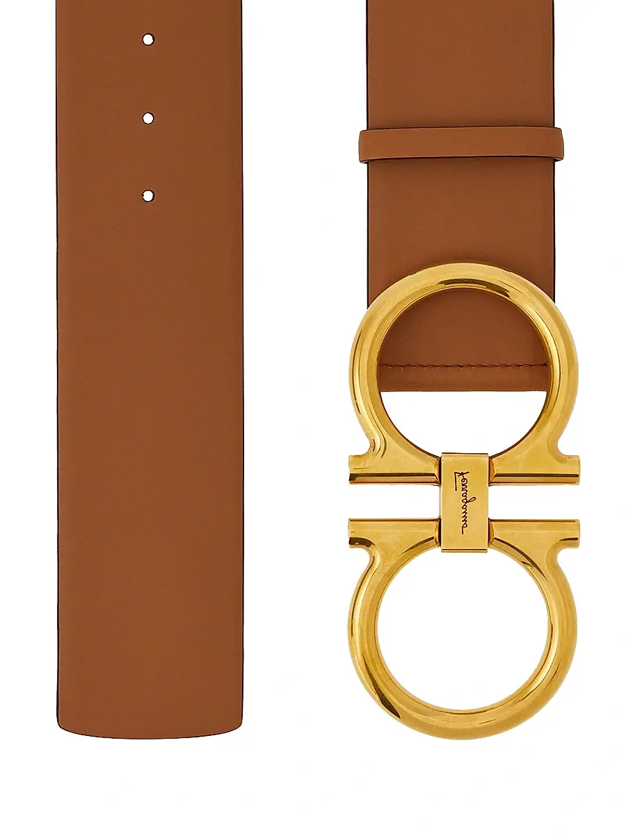 Ferragamo Women's Oltre New Gancini Leather Belt | Thumbnail 2 Ferragamo Women's Oltre New Gancini Leather Belt | Thumbnail 2