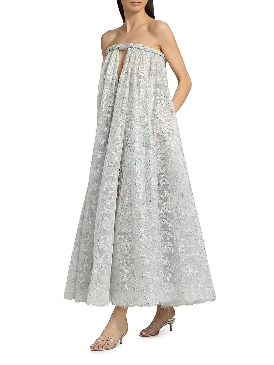Zimmermann Women's Carousel Metallic Twist Gown | Thumbnail 2 Zimmermann Women's Carousel Metallic Twist Gown | Thumbnail 2