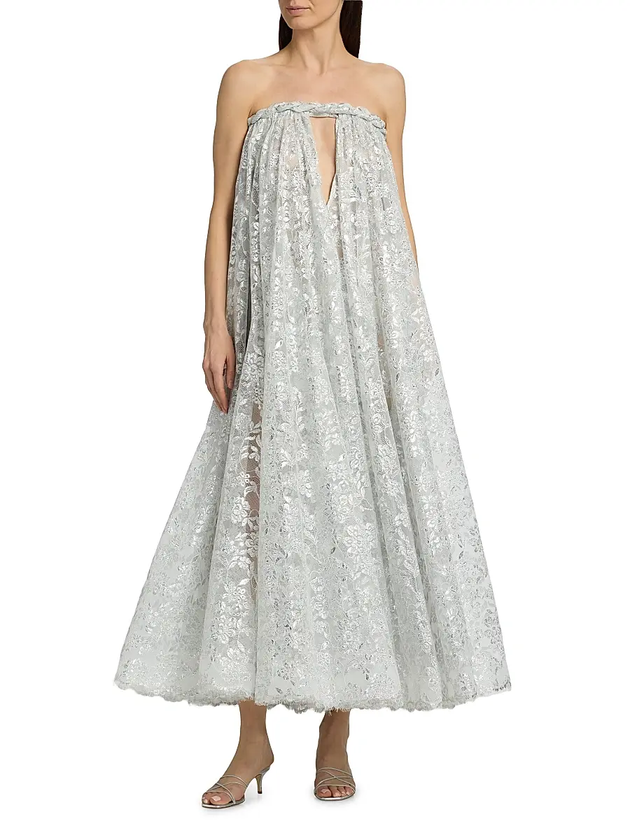 Zimmermann Women's Carousel Metallic Twist Gown | Thumbnail 3 Zimmermann Women's Carousel Metallic Twist Gown | Thumbnail 3