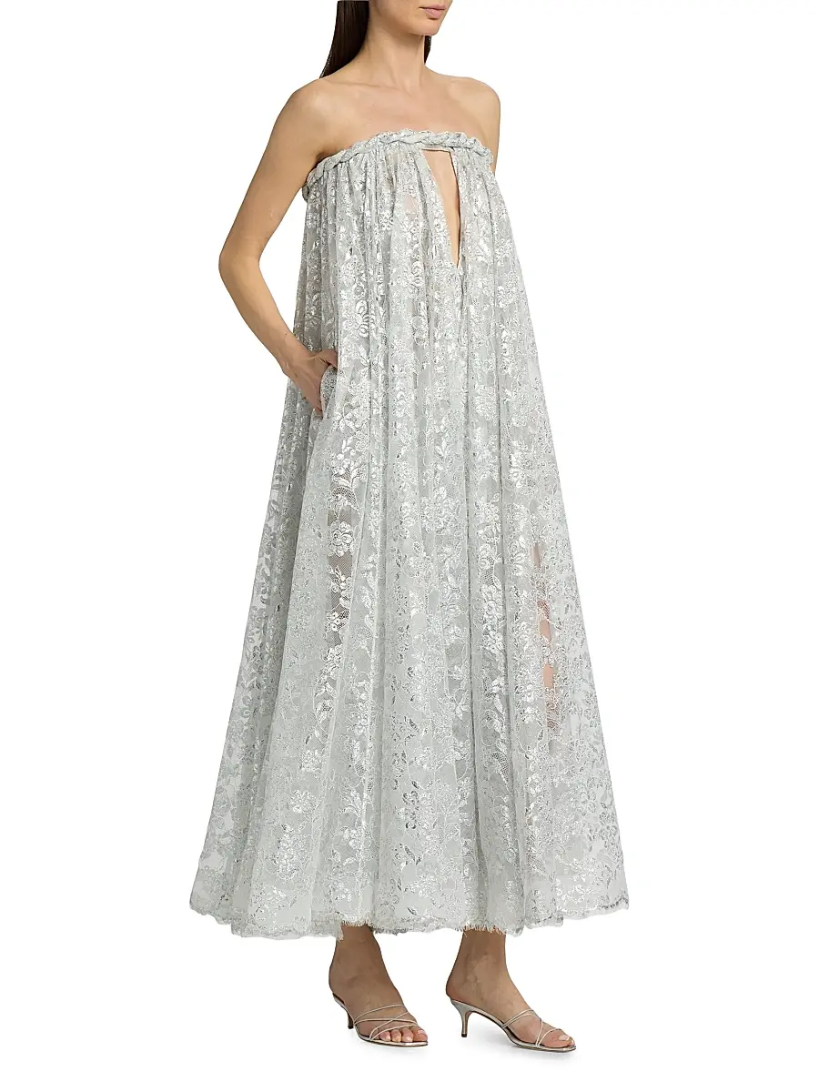 Zimmermann Women's Carousel Metallic Twist Gown | Thumbnail 4 Zimmermann Women's Carousel Metallic Twist Gown | Thumbnail 4