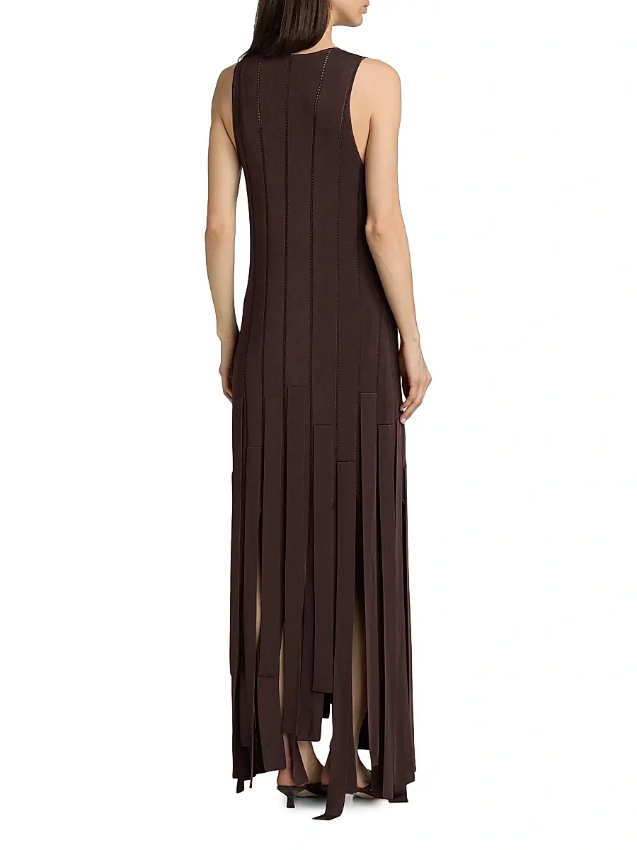 Zimmermann Women's Luna Fringe Midi-Dress | Thumbnail 5 Zimmermann Women's Luna Fringe Midi-Dress | Thumbnail 5