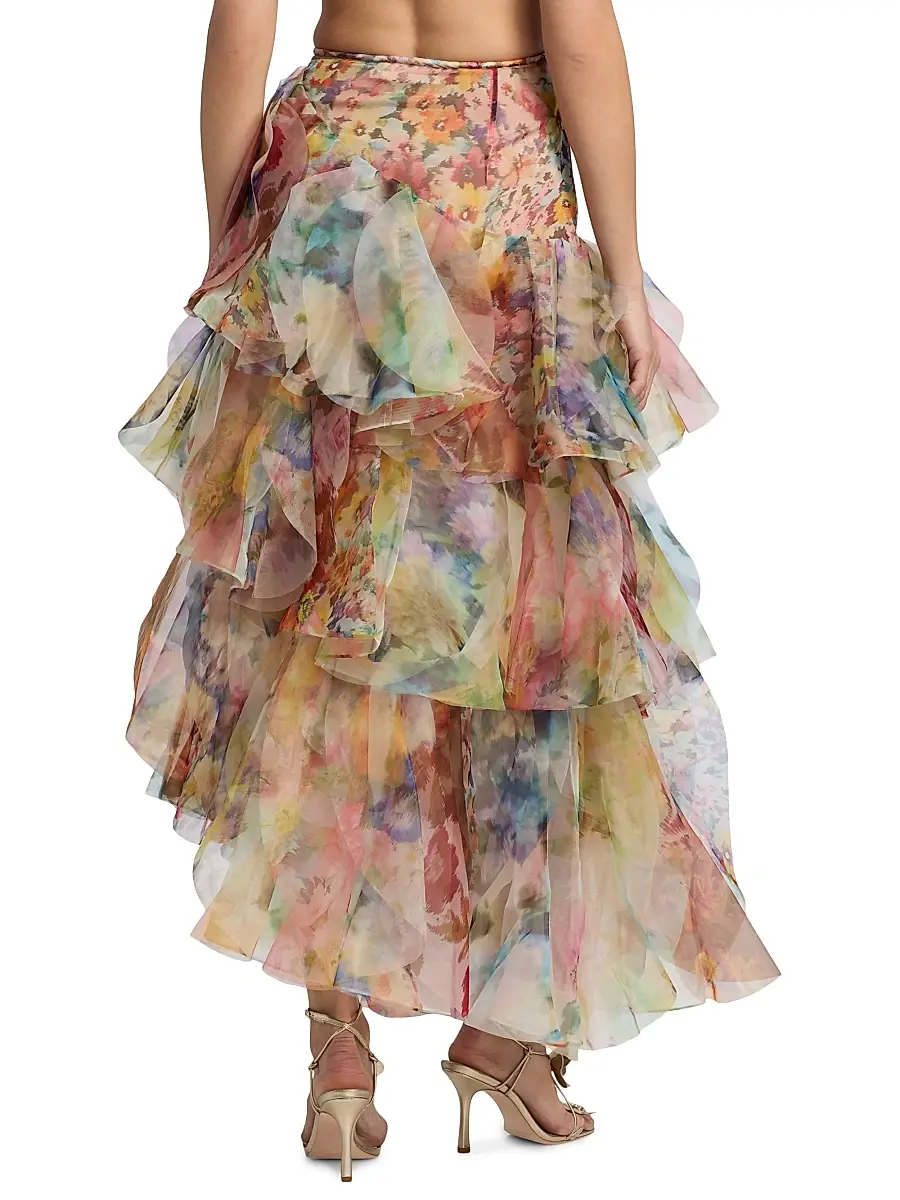 Zimmermann Women's Luna Fanned Maxi Skirt | Thumbnail 5