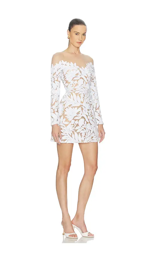 Nadine Merabi Margot White Dress | Thumbnail 2 Nadine Merabi Margot White Dress | Thumbnail 2