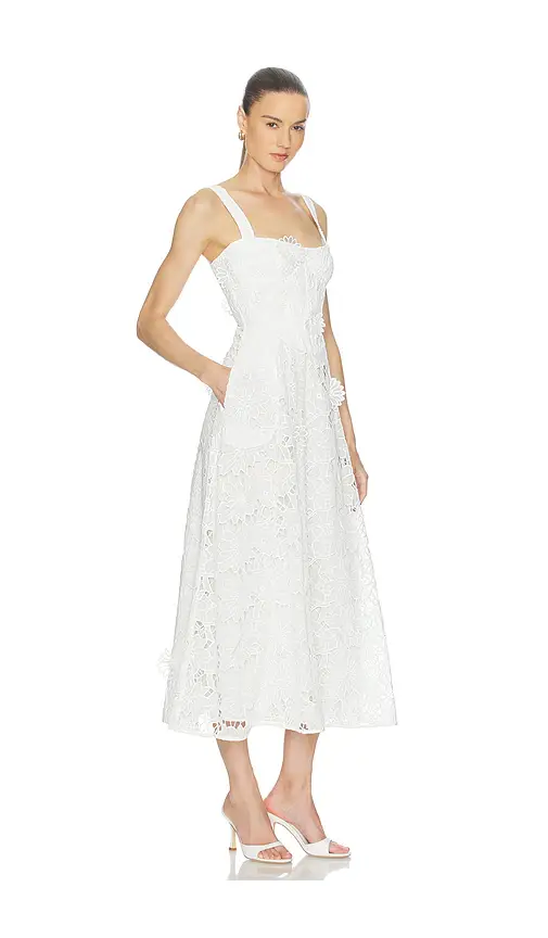 Bardot Adaline Broderie Midi Dress | Thumbnail 2