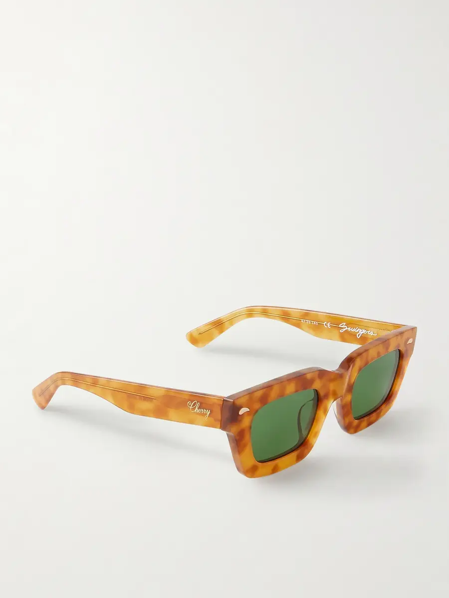 Cherry Los Angeles Swinger D-Frame Acetate Sunglasses - Men | Thumbnail 4 Cherry Los Angeles Swinger D-Frame Acetate Sunglasses - Men | Thumbnail 4