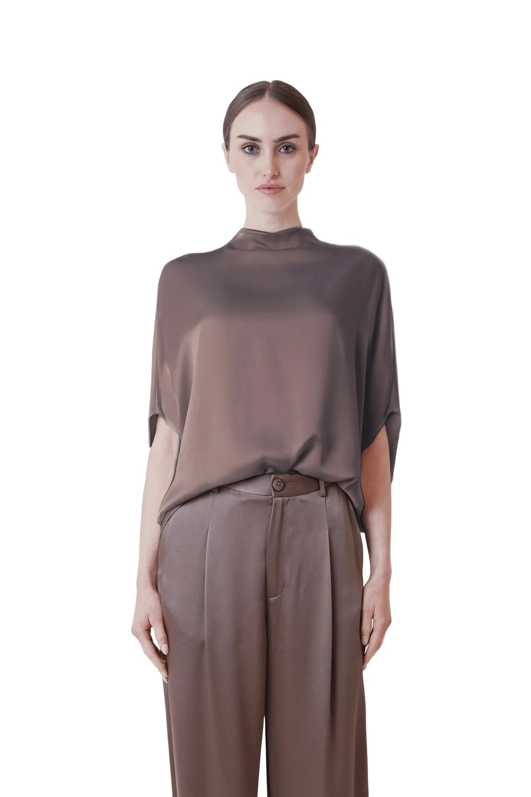 Satin Cape Tee Satin Cape Tee