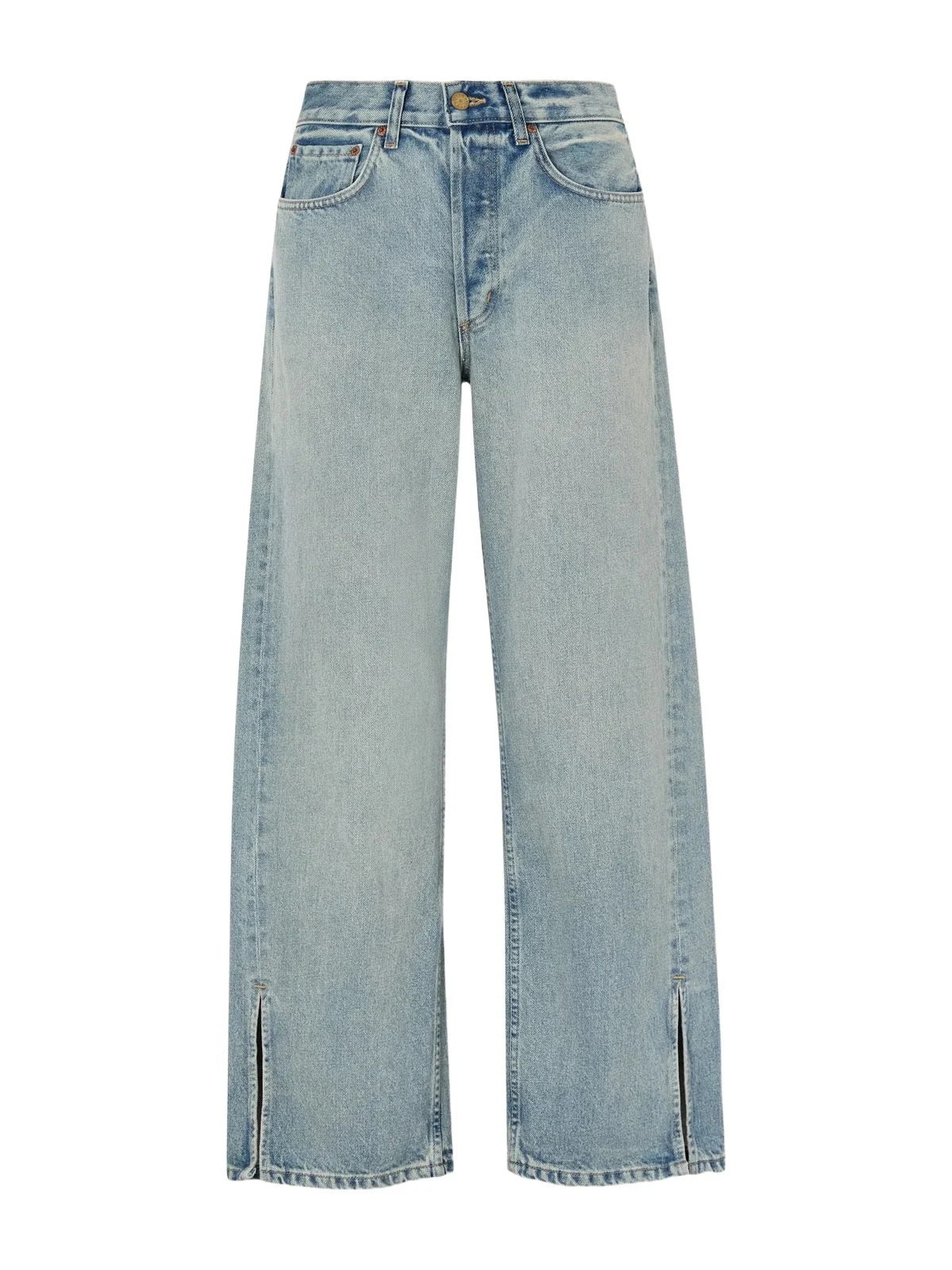 Charlot Split Hem Relaxed Mid-rise Straight-leg Jeans Charlot Split Hem Relaxed Mid-rise Straight-leg Jeans