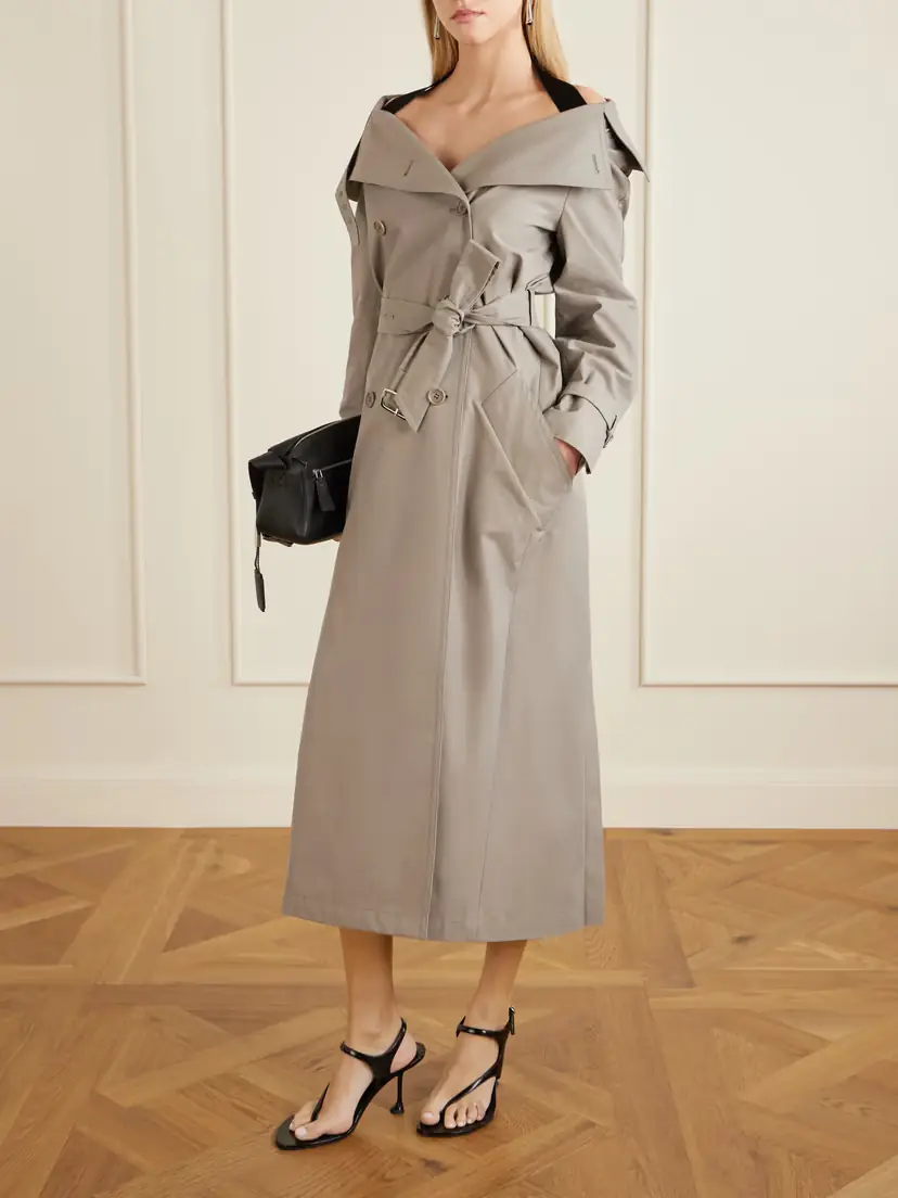 Max Mara Belted Cotton-gabardine Trench Coat | Thumbnail 2 Max Mara Belted Cotton-gabardine Trench Coat | Thumbnail 2