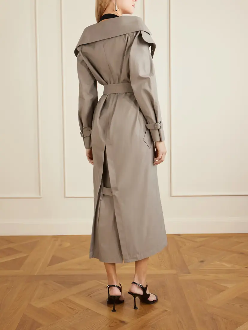 Max Mara Belted Cotton-gabardine Trench Coat | Thumbnail 3 Max Mara Belted Cotton-gabardine Trench Coat | Thumbnail 3