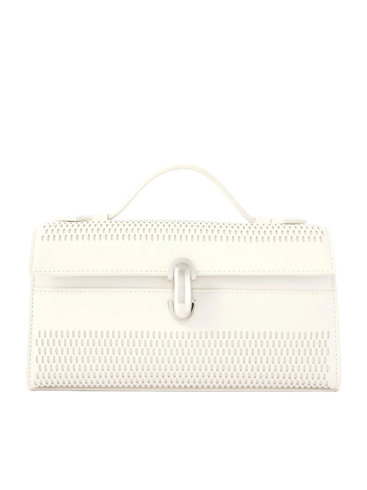 Symmetry Laser-cut Leather Top-handle Bag