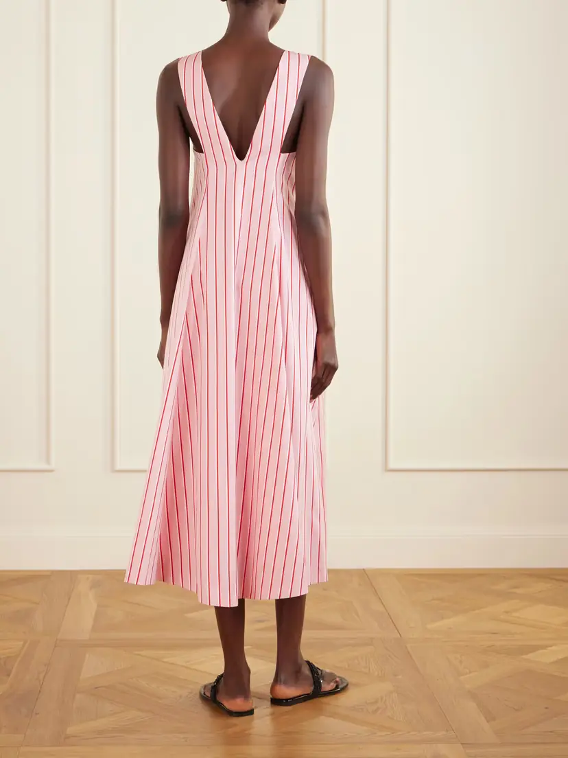Dries Van Noten Striped Cotton-poplin Maxi Dress | Thumbnail 3