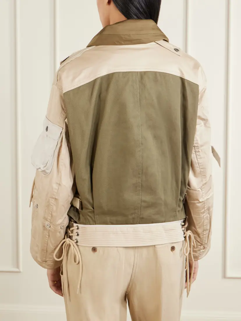 Isabel Marant Julissa Leather-trimmed Organic Cotton Jacket | Thumbnail 4