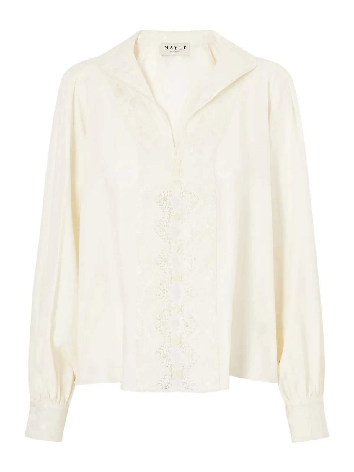 Lula Lace-trimmed Silk Blouse Lula Lace-trimmed Silk Blouse