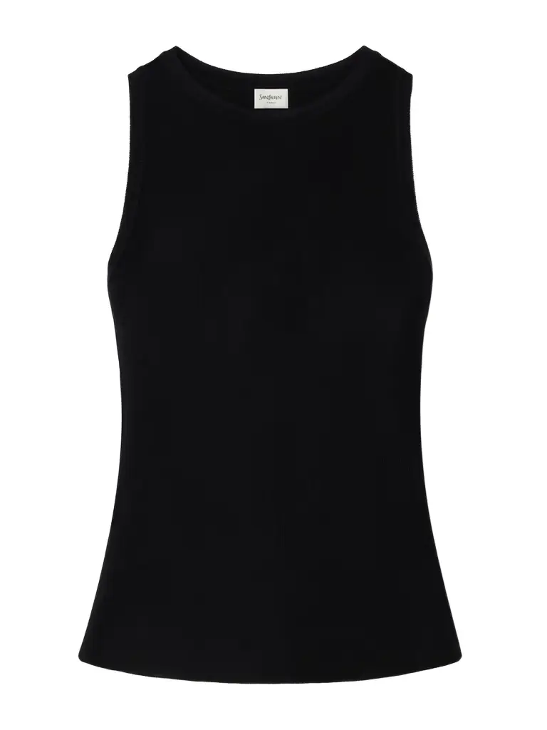 Saint Laurent Ribbed-knit Tank | Image 1 Saint Laurent Ribbed-knit Tank | Image 1