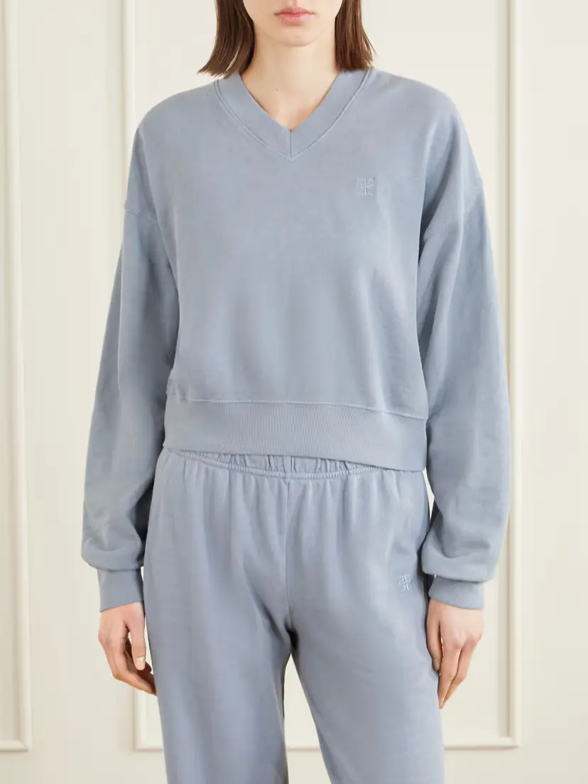 ÉTERNE Embroidered Cotton-jersey Sweater | Thumbnail 3 ÉTERNE Embroidered Cotton-jersey Sweater | Thumbnail 3