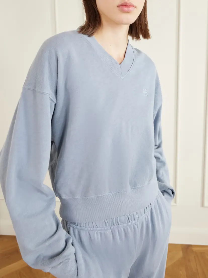 ÉTERNE Embroidered Cotton-jersey Sweater | Thumbnail 5 ÉTERNE Embroidered Cotton-jersey Sweater | Thumbnail 5