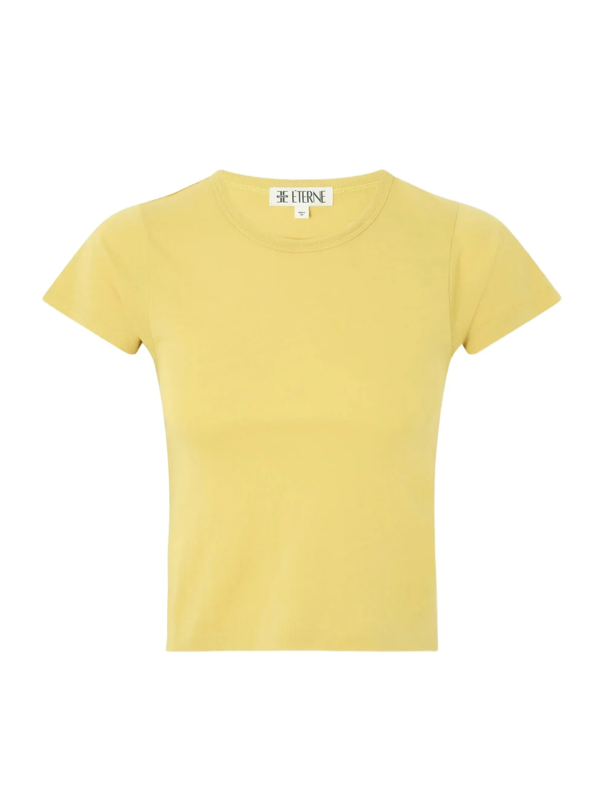 ÉTERNE Cotton And Modal-blend T-shirt - Yellow
