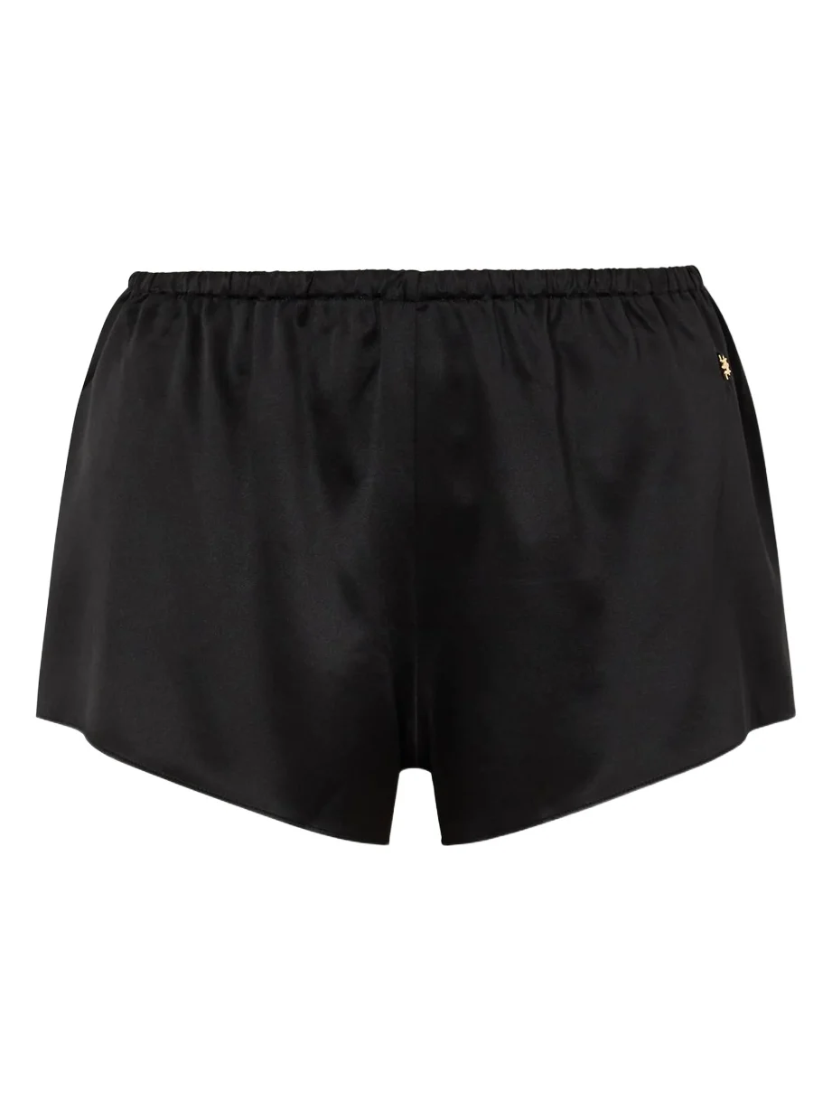 Lane Silk-blend Satin Shorts