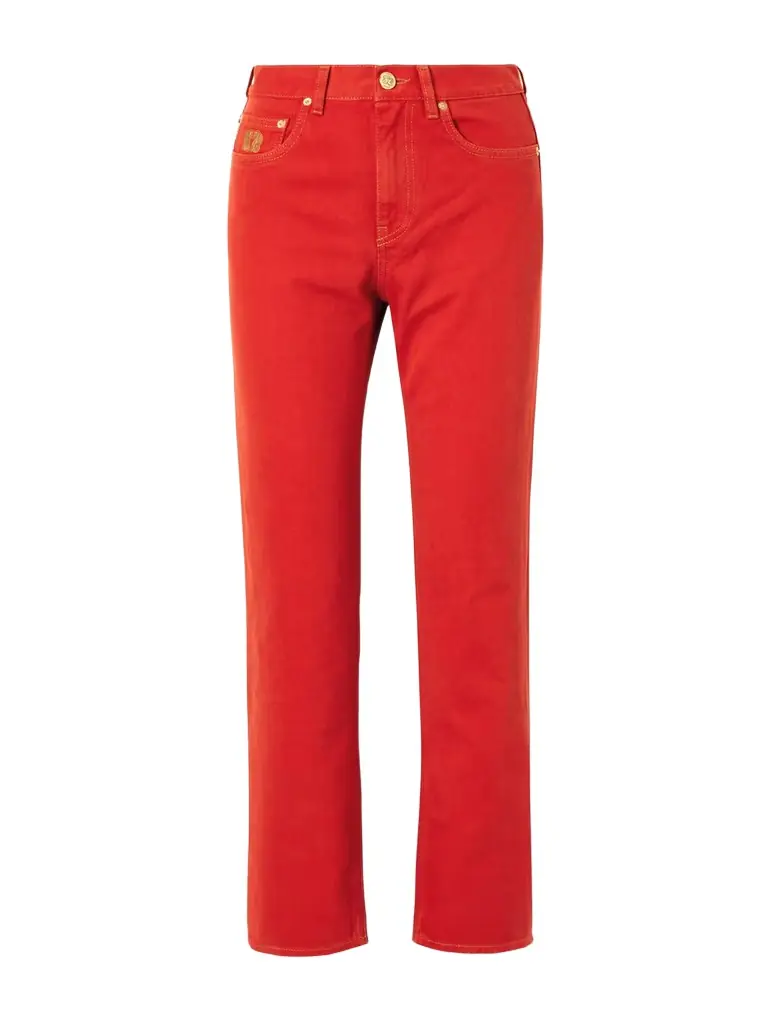 Blazé Milano Clapotis Paso Cropped High-rise Straight-leg Jeans | Image 1 Blazé Milano Clapotis Paso Cropped High-rise Straight-leg Jeans | Image 1