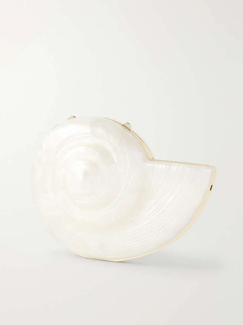 Simkhai Marion Shell Acrylic Clutch | Thumbnail 4 Simkhai Marion Shell Acrylic Clutch | Thumbnail 4