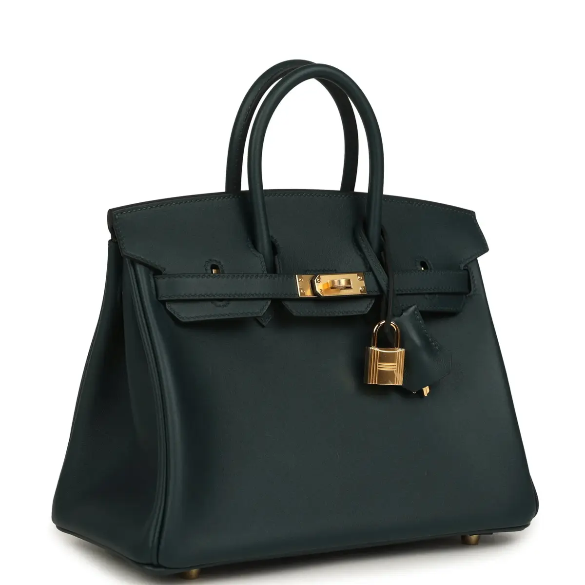 HERMÈS Hermes Birkin 25 Vert Cypress Swift Gold Hardware | Thumbnail 2 HERMÈS Hermes Birkin 25 Vert Cypress Swift Gold Hardware | Thumbnail 2