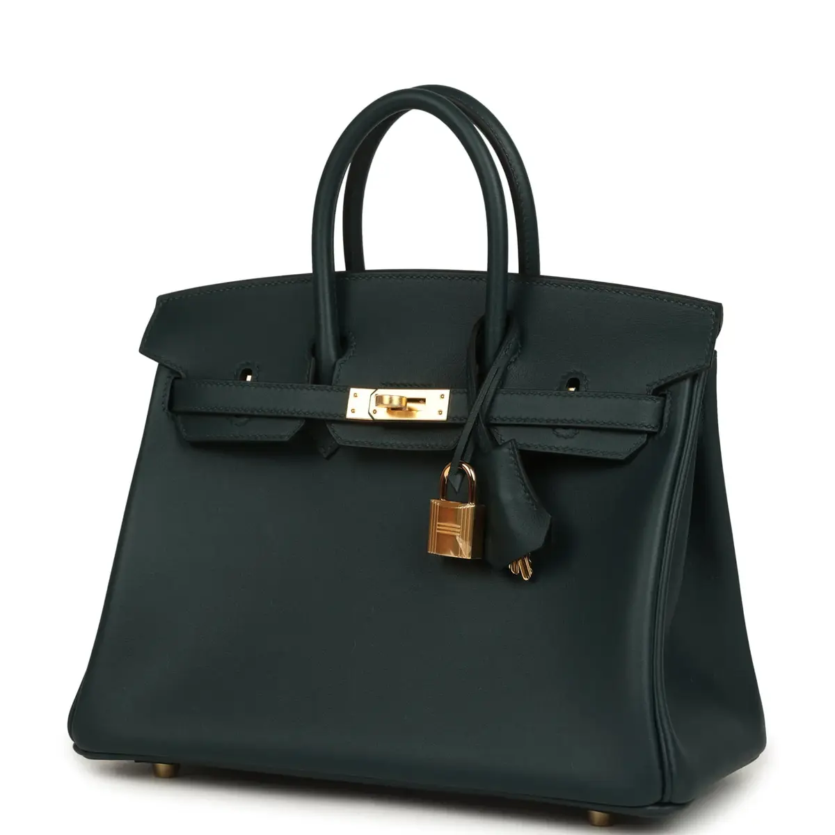 HERMÈS Hermes Birkin 25 Vert Cypress Swift Gold Hardware | Thumbnail 5 HERMÈS Hermes Birkin 25 Vert Cypress Swift Gold Hardware | Thumbnail 5