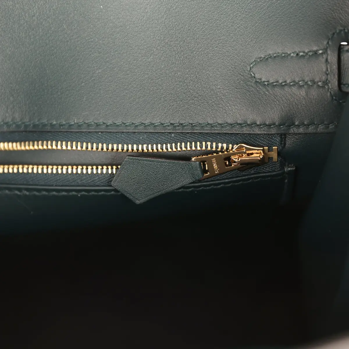 HERMÈS Hermes Birkin 25 Vert Cypress Swift Gold Hardware | Thumbnail 9 HERMÈS Hermes Birkin 25 Vert Cypress Swift Gold Hardware | Thumbnail 9