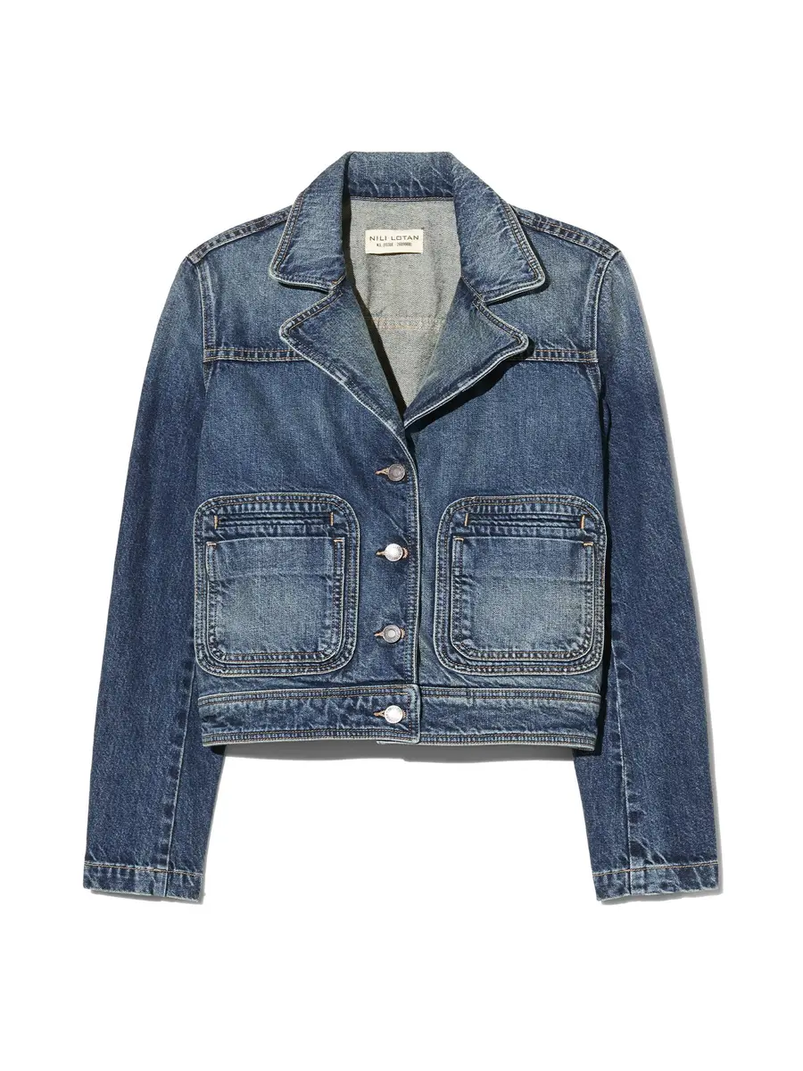 Nili Lotan Georgy Denim Jacket | Image 1 Nili Lotan Georgy Denim Jacket | Image 1