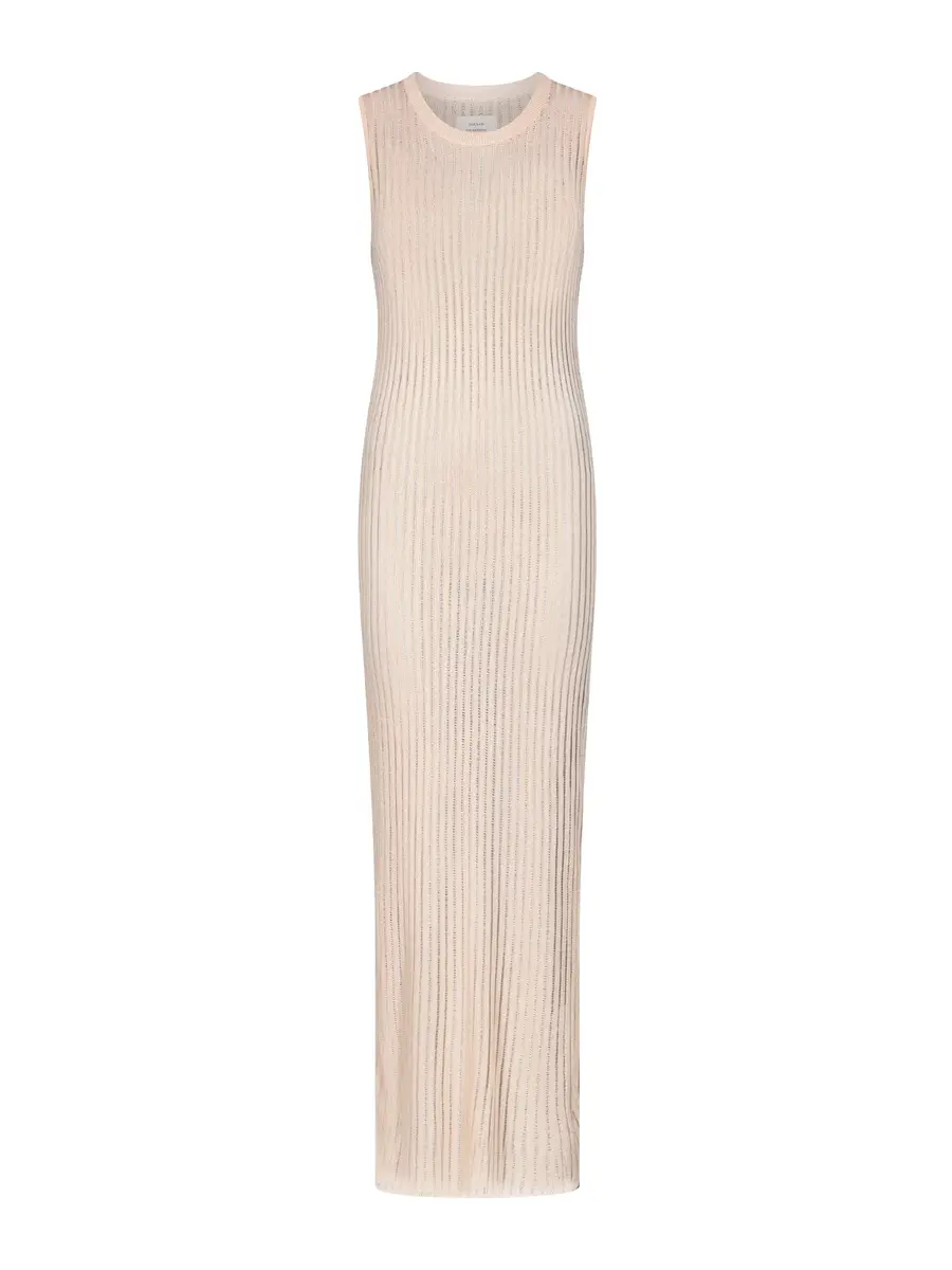 Loulou de Saison Icaria Semi-Sheer Midi Dress | Image 1 Loulou de Saison Icaria Semi-Sheer Midi Dress | Image 1