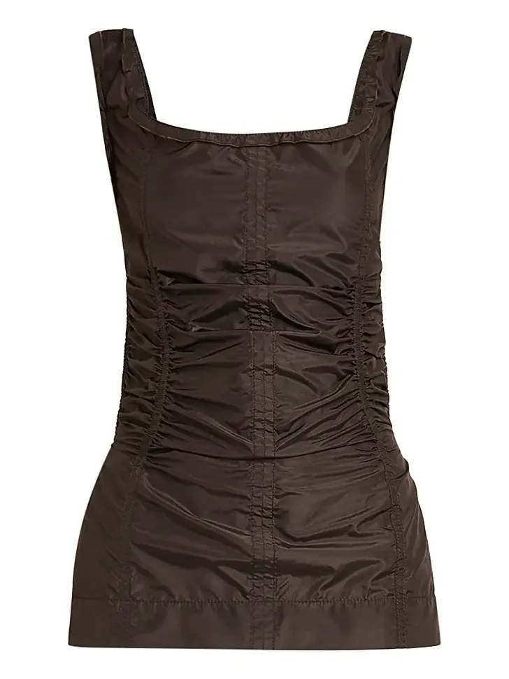 Women's Draped Open-Back Silk Top Women's Draped Open-Back Silk Top