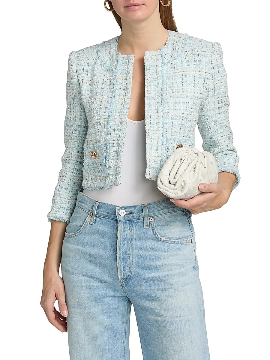 Generation Love Women's Salvador Tweed Blazer | Thumbnail 3 Generation Love Women's Salvador Tweed Blazer | Thumbnail 3